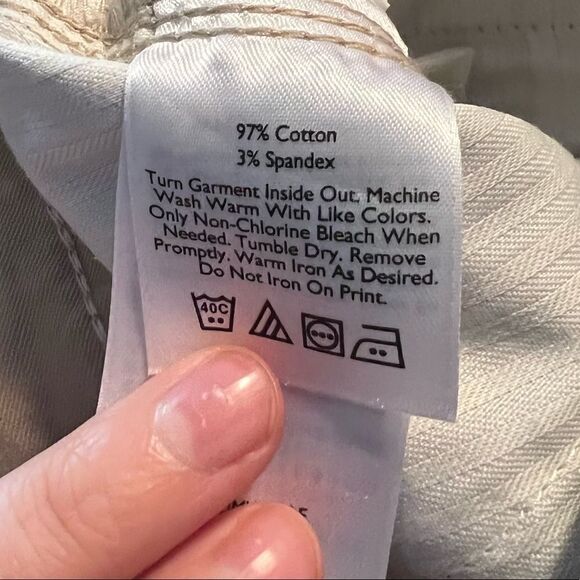 NWT! Eddie Bauer beige boyfriend slim fit pants - Picture 9 of 13